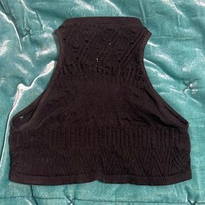 Free People high neck black mesh bralette!